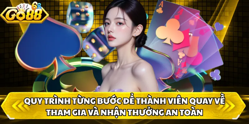 Quy trình từng bước để thành viên quay về tham gia và nhận thưởng an toàn